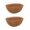 2 Natural Coco Hanging Basket Liners Coco Liner For 16 Inch Basket 3