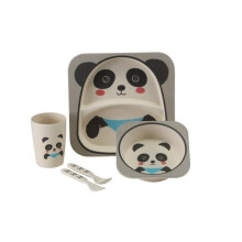 Vango PANDA Childrens Bamboo Dinner Camping Picnic Set