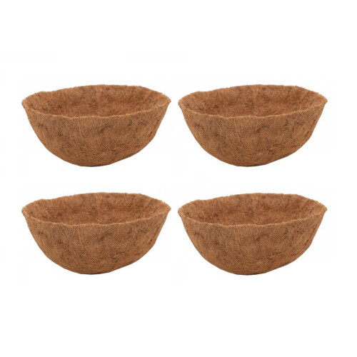 4 Natural Coco Hanging Basket Liners Coco Liner for a 16 Inch Basket 1