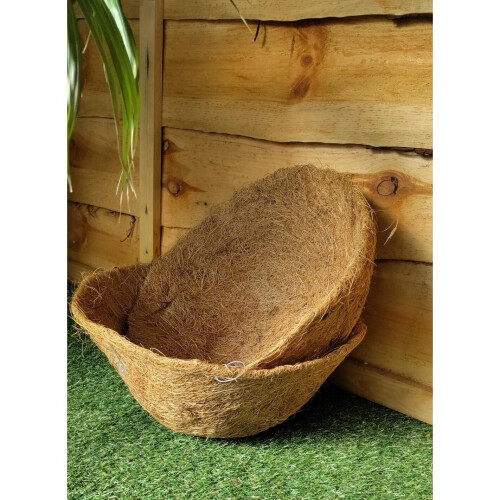 2 Natural Coco Hanging Basket Liners Coco Liner For 16 Inch Basket