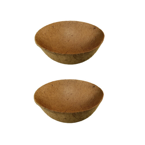 2 Natural Coco Hanging Basket Liners Coco Liner For 14 Inch Basket 1