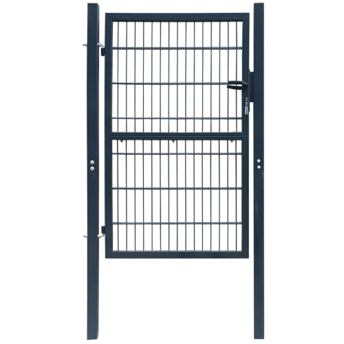 VidaXL vidaXL 2D Gartentor (Einzeln) Anthrazitgrau 100x140 cm