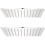 VidaXL vidaXL 2x Rain Shower Head Stainless Steel 20x30cm Water Saving Bath Accessory 1