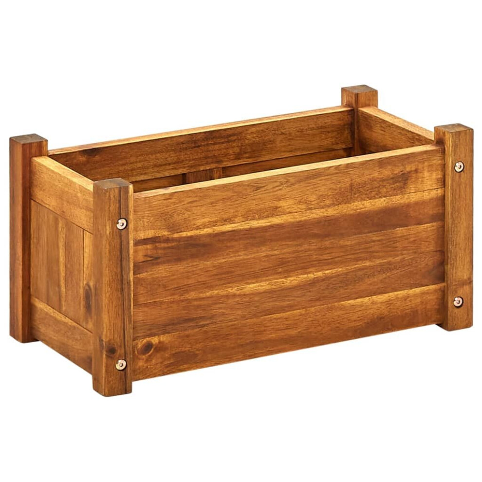 vidaXL Garden Raised Bed Acacia Wood 50x25x25 cm Vegetable Flower Pot Bed