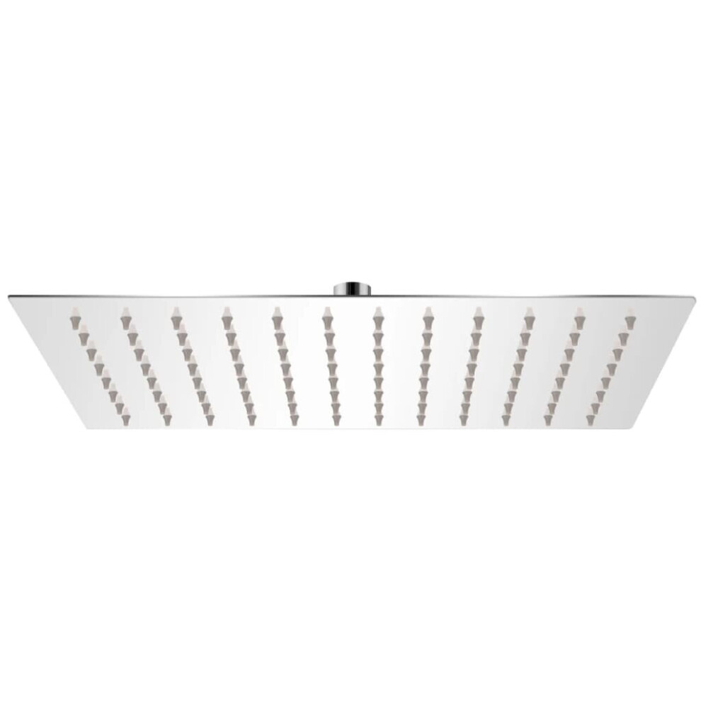 vidaXL Rain Shower Head Stainless Steel 20x30cm Rectangular Anti-limescale