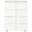 VidaXL vidaXL Sideboard High Gloss White Engineered Wood Cabinet Organiser Stand 5