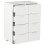 VidaXL vidaXL Sideboard High Gloss White Engineered Wood Cabinet Organiser Stand 8