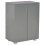 VidaXL vidaXL Sideboard High Gloss Grey Engineered Wood Side Cabinet Drawer Unit 5