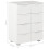 VidaXL vidaXL Sideboard High Gloss White Engineered Wood Cabinet Organiser Stand 9