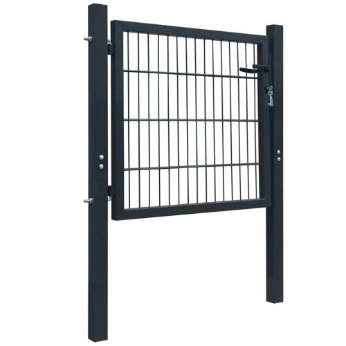 VidaXL vidaXL 2D Gartentor (Einzeln) Anthrazitgrau 100x80 cm 1
