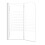 VidaXL vidaXL Bath Enclosure 68cm Tempered Glass Stripe Bathroom Shower Screen Panel 2