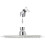 VidaXL vidaXL 2x Rain Shower Head Stainless Steel 20cm Water Saving Bath Accessory 6