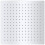 VidaXL vidaXL 2x Rain Shower Head Stainless Steel 25x25cm Water Saving Bath Accessory 2