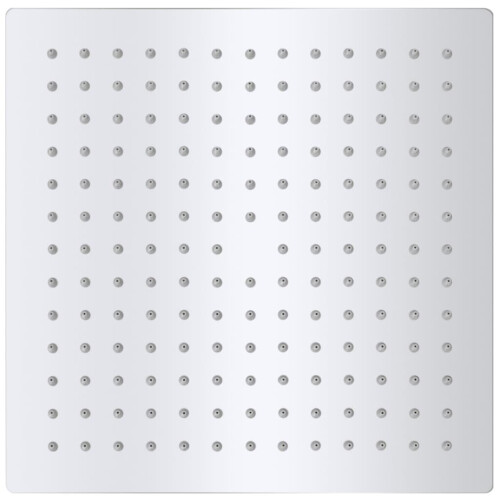 VidaXL vidaXL 2x Rain Shower Head Stainless Steel 25x25cm Water Saving Bath Accessory 1
