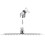 VidaXL vidaXL 2x Rain Shower Head Stainless Steel 25x25cm Water Saving Bath Accessory 6