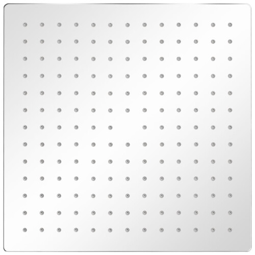 VidaXL vidaXL 2x Rain Shower Head Stainless Steel 30x30cm Water Saving Bath Accessory 2