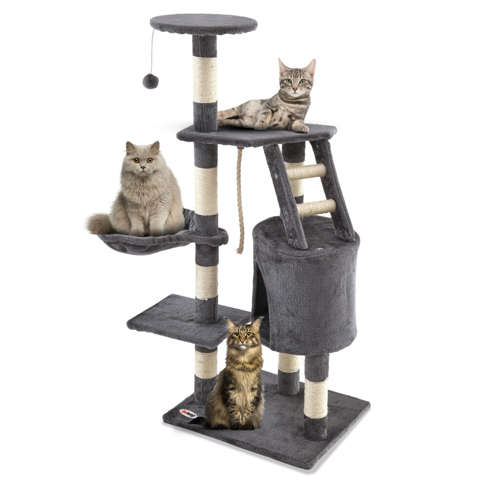 Large Cat Tree Activity Centre Multilevel Scratching Post Kitten Climbing Tower