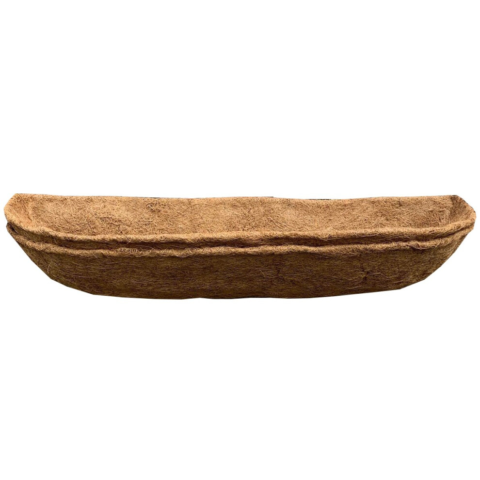 Pack of 2 Coco Wall Trough Garden Planter Liners (75cm)