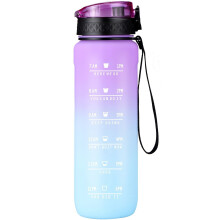 32 oz Motivational Fitness Sports Tritan Water Bottle. Time Marker.