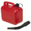 URBN Living (1) 5 Litre Red Plastic Fuel Jerry Can Spout Container 1