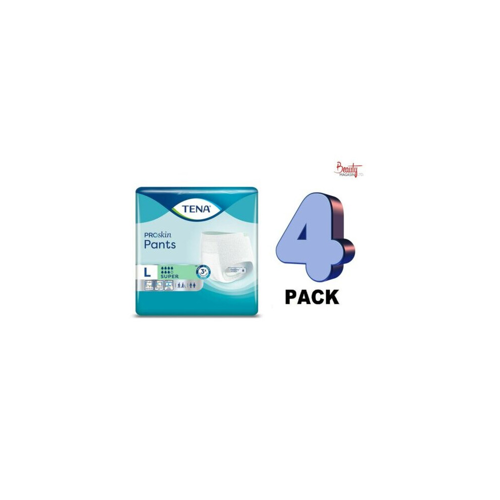 TENA Pants Super Large - Case - 4 Packs of 12 -Incontinence Pants