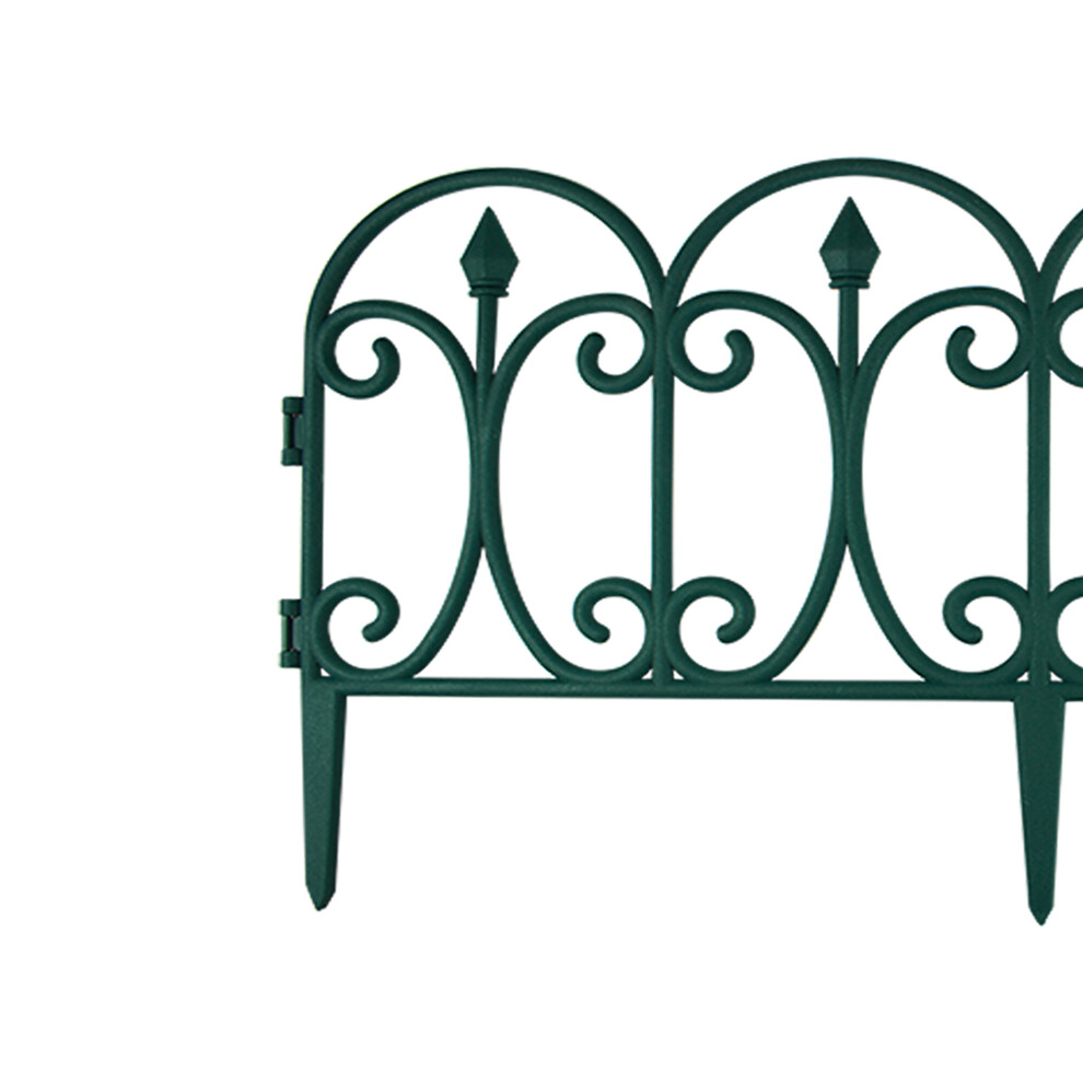 (12, Fleur De Lis) 12 Garden Interlock Picket Border Panel Wall Fence 5056333843536
