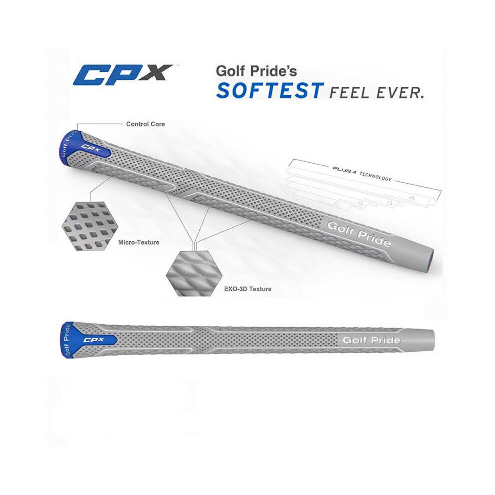 (Midsize) Golf Pride CPx Golf Grip - Blue/Grey