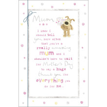 Boofle Mum Huge Thank You Mother's Day Greeting Card Cute Mothers Day Cards