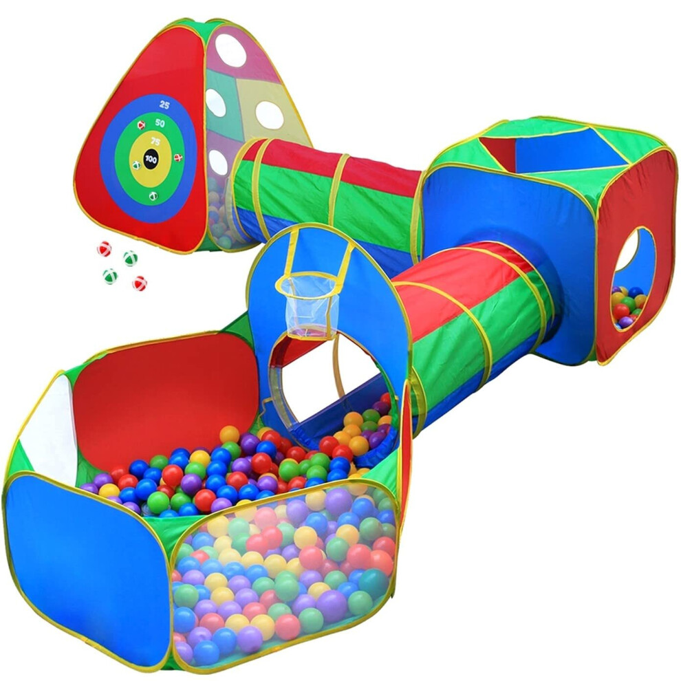 Masquer N Side 5pc Kids Ball Pit Tentes and Tunnels Toddler Jungle Gym Play Tent avec jeu Crawl Tunnel Toy pour garons Bebies Enfants Enfants GA