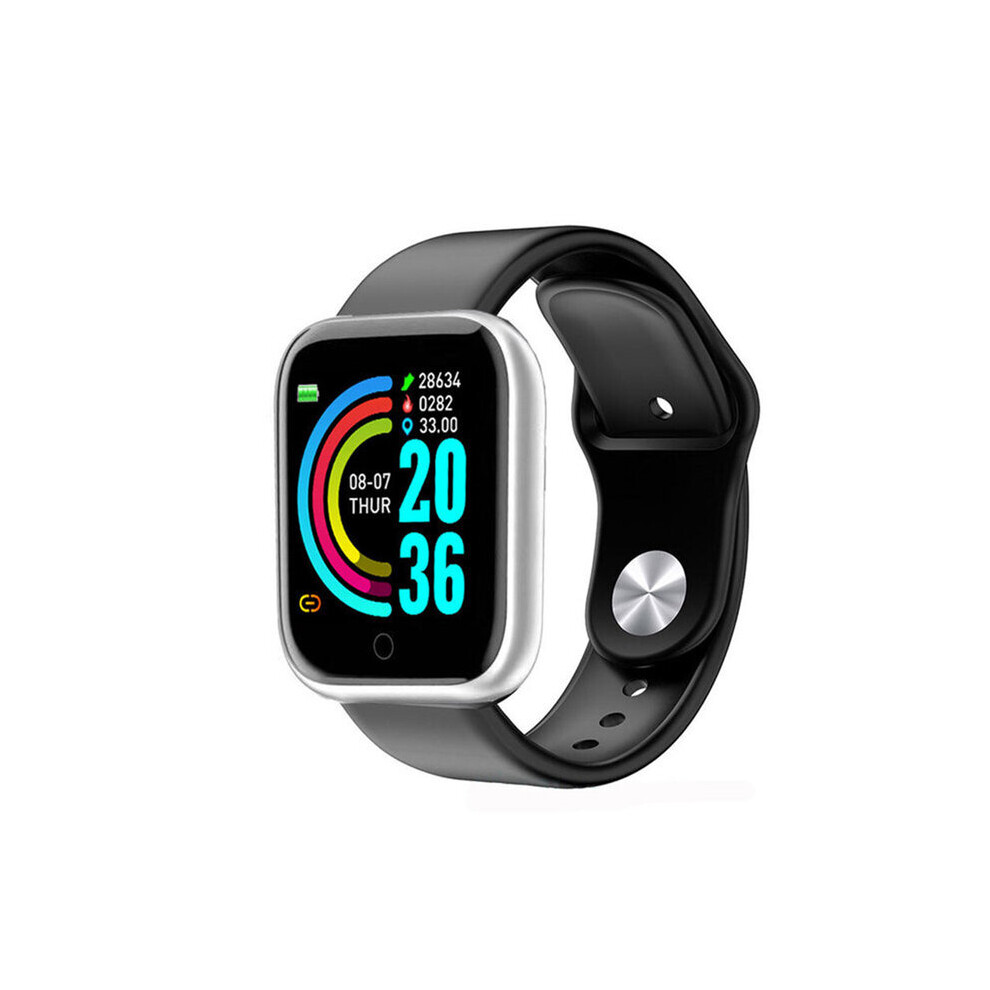 (Sliver) Pro Bluetooth Smart Watch Men Women Y68 Blood Pressure Heart Rate Monitor Sport Smartwatch Fitness Tracker Silver 4533347902684