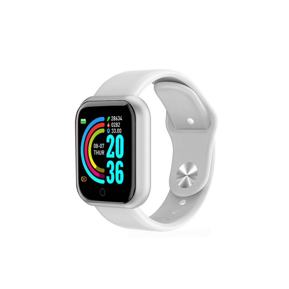 (White) Pro Bluetooth Smart Watch Men Women Y68 Blood Pressure Heart Rate Monitor Sport Smartwatch Fitness Tracker White 4533347902660
