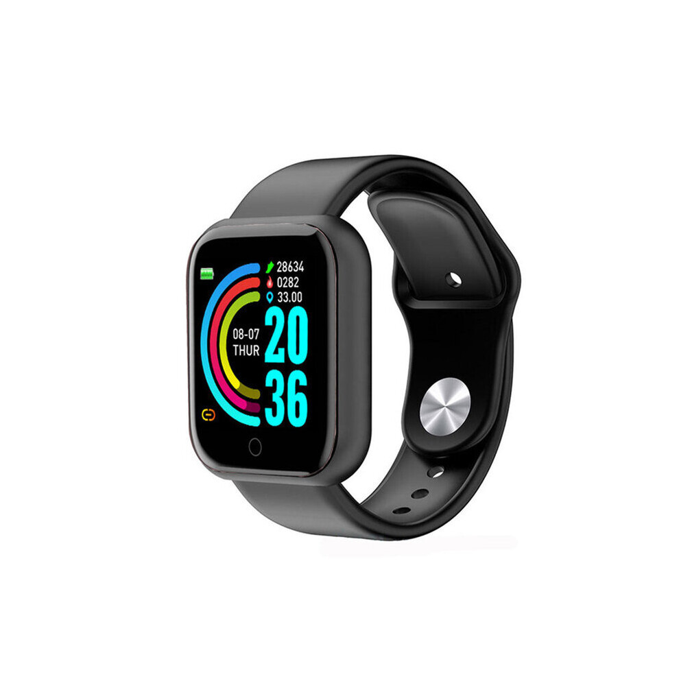 (Black) Pro Bluetooth Smart Watch Men Women Y68 Blood Pressure Heart Rate Monitor Sport Smartwatch Fitness Tracker Black 4533347902653