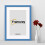 (A5 Pic (A4 Frame)) Blue Picture Frame Photo Frames With White Mount Wall Art Hanging Frame Home Decor Frame 1