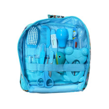 (BlueB) 13Pcs/Set Newborn Baby Kids Nail Hair Health Care Thermometer Grooming Brush Kit
