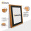 (A4 Pic (A3 Frame)) Beech Picture Frame Photo Frames With Black Mount Wall Art Hanging Frame Home Decor Frame 11