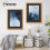 (A4 Pic (A3 Frame)) Beech Picture Frame Photo Frames With Black Mount Wall Art Hanging Frame Home Decor Frame 16