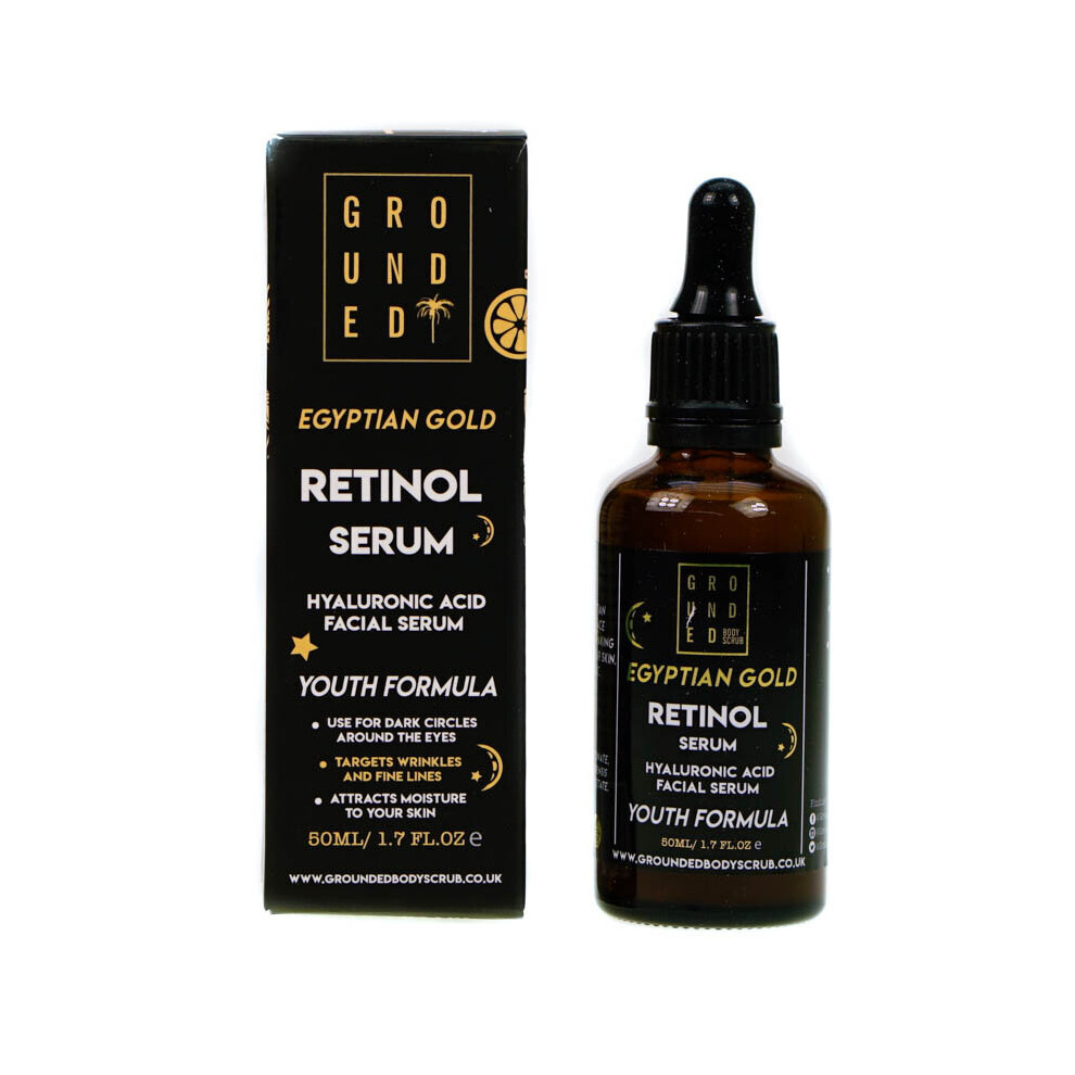 Grounded Retinol Serum Hyaluronic Acid Face Serum 50ml