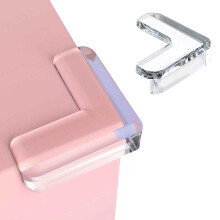 (L Type) Youngshion 30-pack Thick Safety Corner Protectors Baby Proofing Clear Corner Guards with Strong Adhesive Tape for Home Furniture