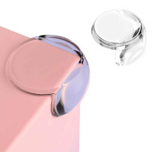 (Round) Youngshion 30-pack Thick Safety Corner Protectors Baby Proofing Clear Corner Guards with Strong Adhesive Tape for Home Furniture