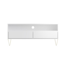 TV Cabinet with 2 Drawers - White