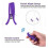 Purple Multi-Speed Silent Nipple Clamps Vibrator Clit Clip 4