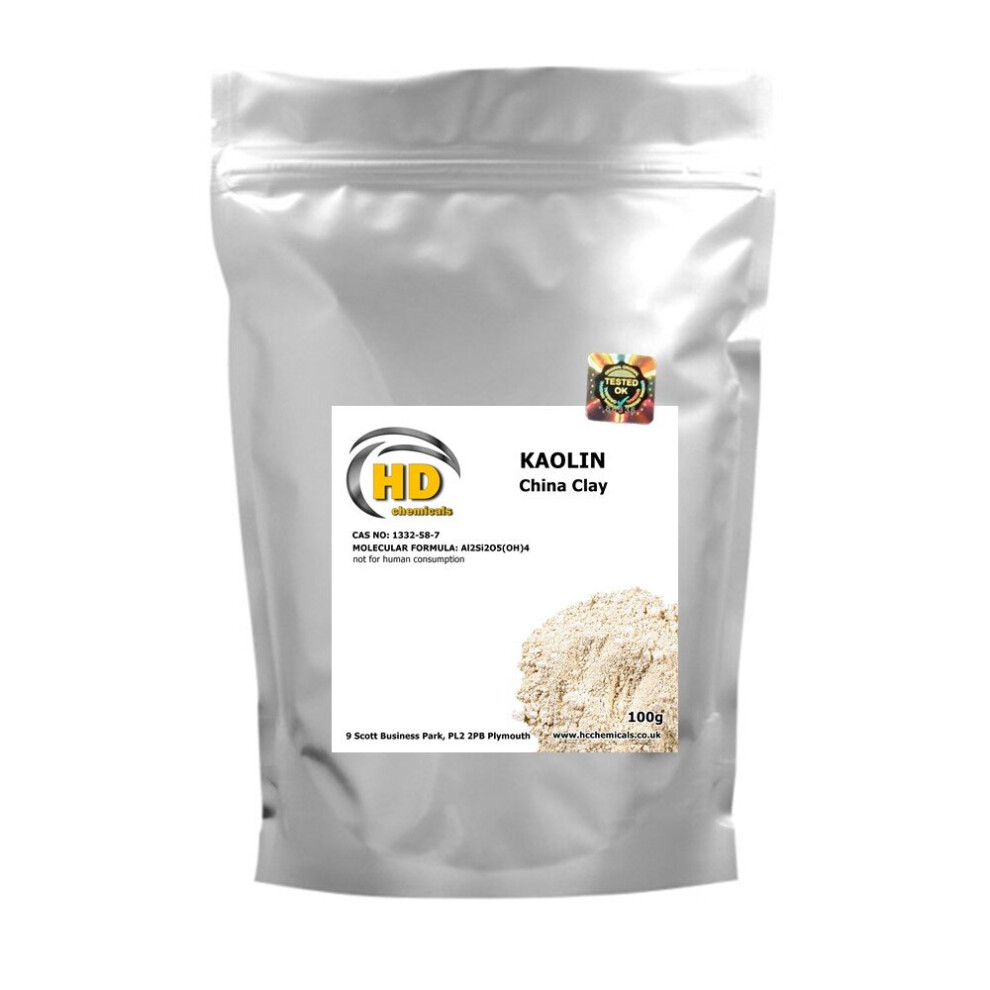 Hd Chemicals Ltd White (100G) Kaolin Clay Powder Face Mask China Clay