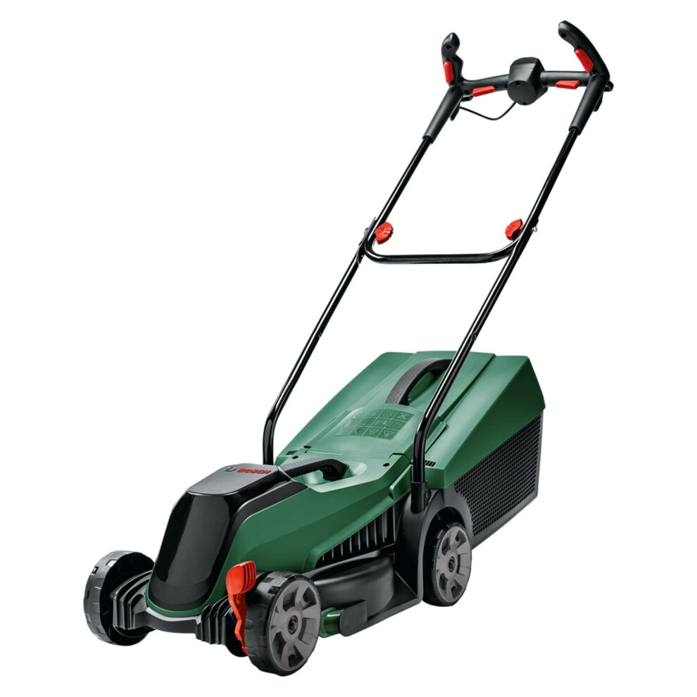 Bosch Home and Garden 06008B9A77 Bosch Cordless Lawnmower CityMower 18V-32 (18 Volt, 1x Battery, Cutting Width: 32 cm, lawns up to 300 m², in Carton