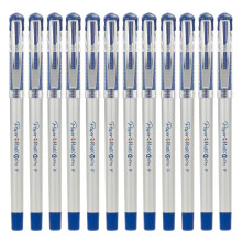 (Blue) 12 Pcs 0.5mm Comfort Grip School Gel Writing Pens