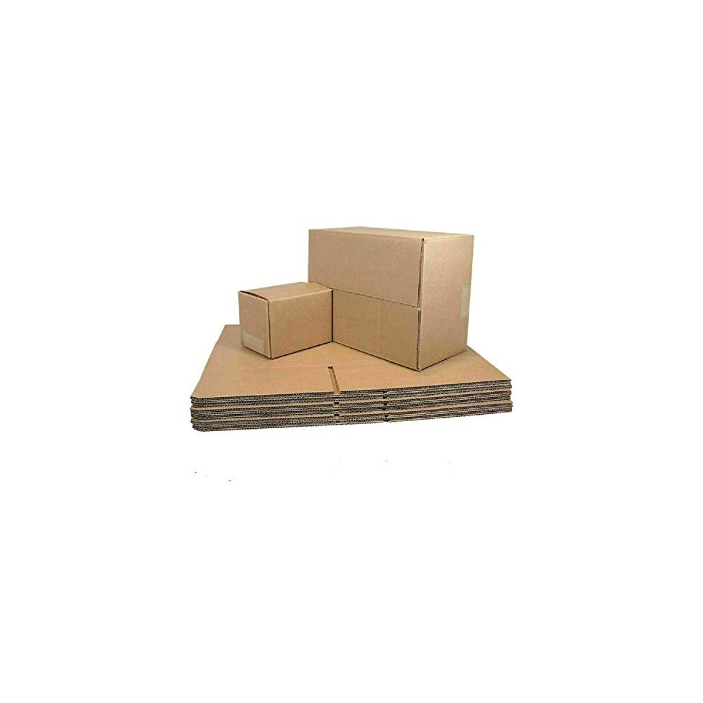 (12x9x6 Inch, 5) Brown Cardboard Shipping Boxes Postal Shipping Box MAILING Gift Packet Royal Mail Parcel Carton