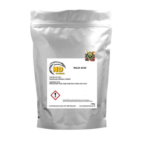 (500g) Malic Acid Hydroxybutanedioic Acid Cleaning