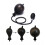 Waterproof Black Flexible Silicone Inflatable Butt Plug Anal Stretcher 4