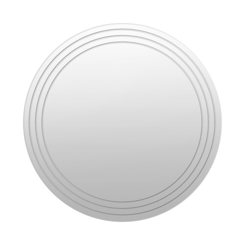 Refurbished Home 62cm Gina Round Etched Wall Mirror