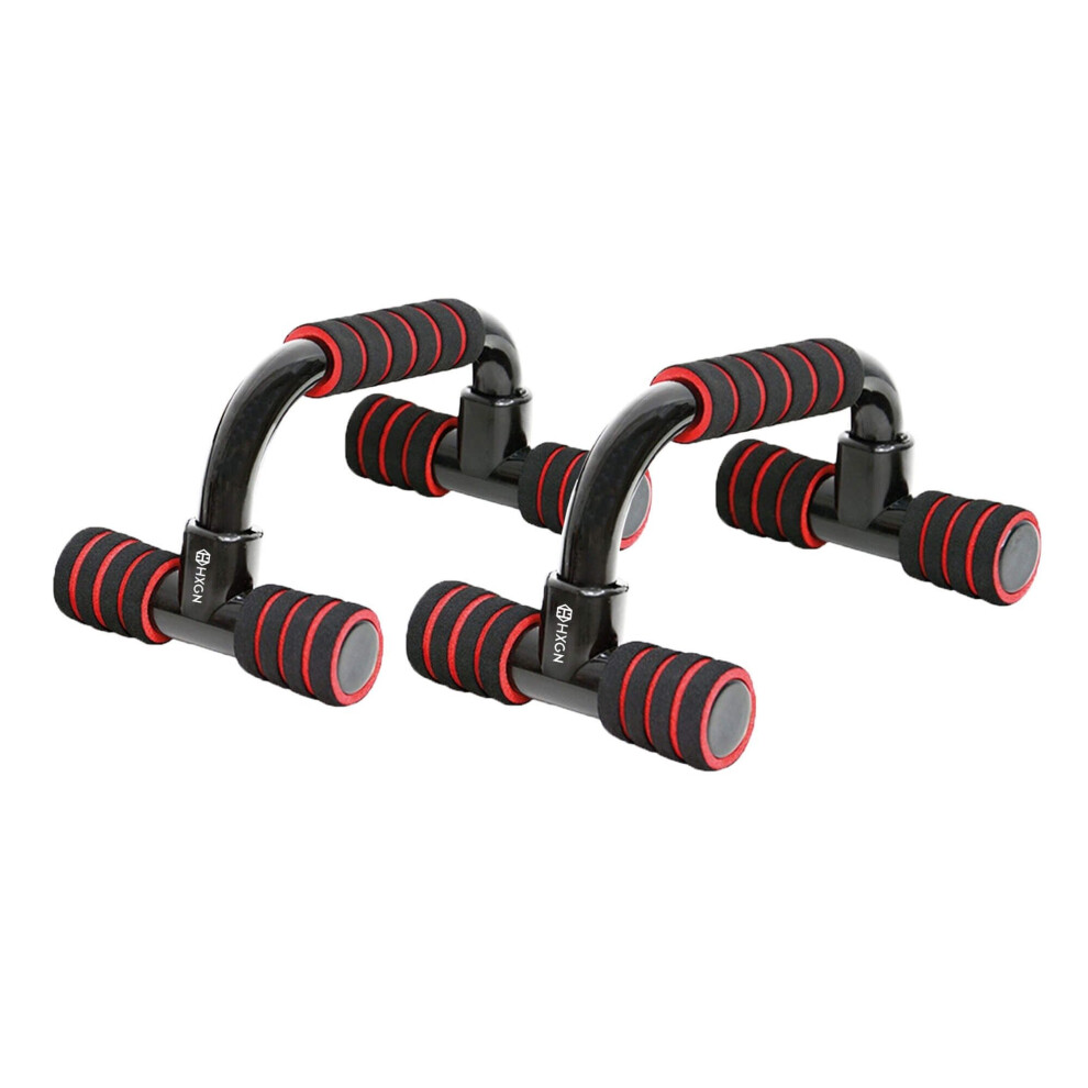 HXGN 2-in-1 Angled Parallettes Parallels Push Up Bars 