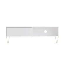 TV Cabinet Sliding Door - White